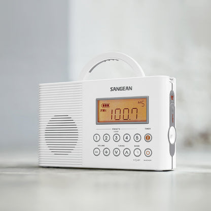 SANGEAN H201 Port Water-Resist Radio with NOAA Weather Alert and AM/FM Tuner