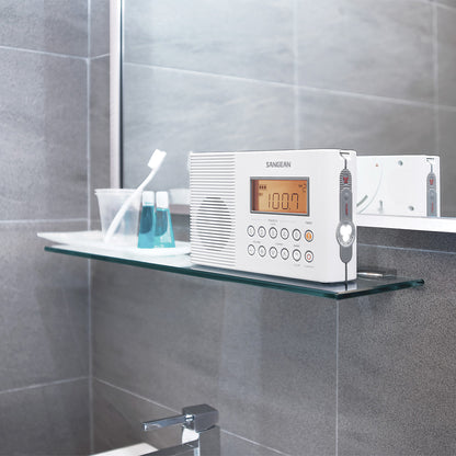 SANGEAN H201 Port Water-Resist Radio with NOAA Weather Alert and AM/FM Tuner