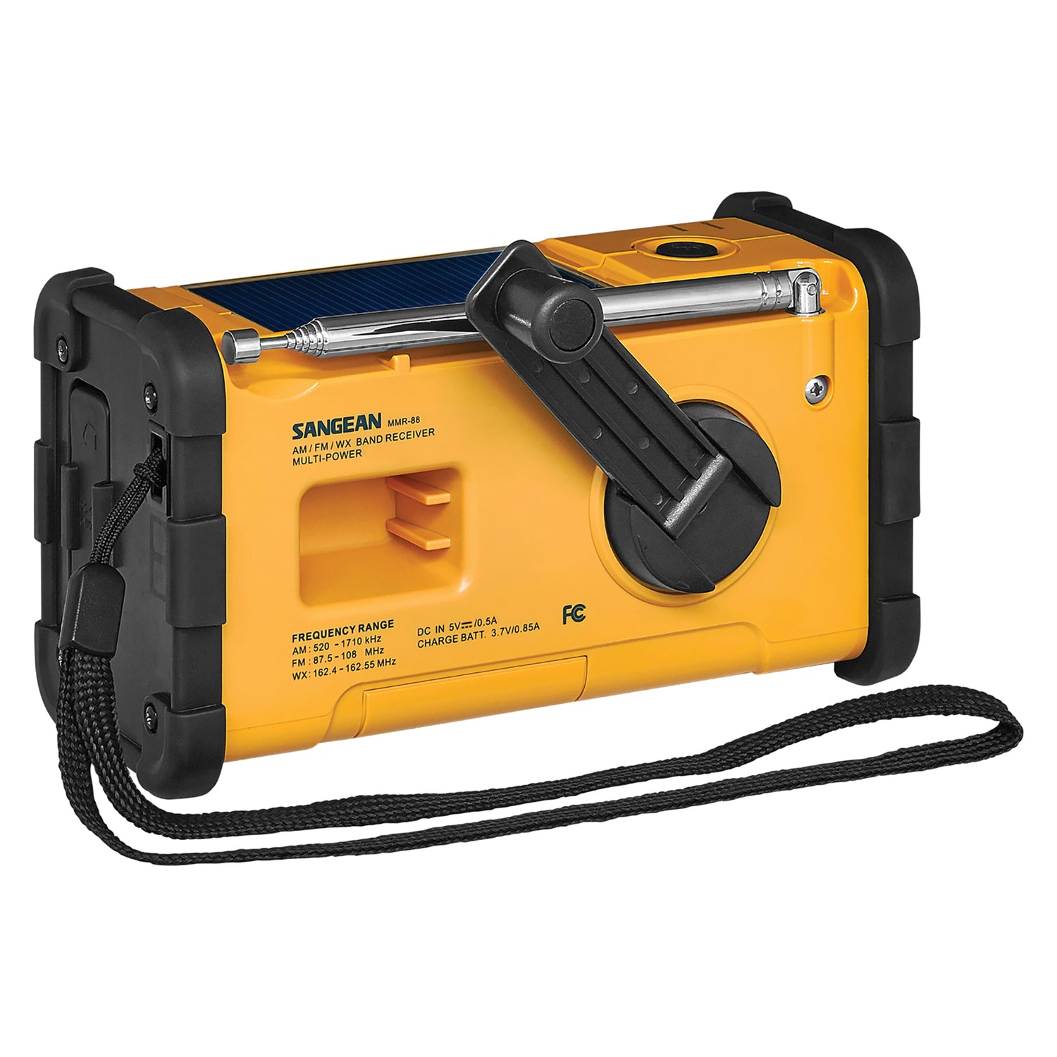 SANGEAN MMR-88 AM/FM Weather Emergency Radio with USB Charging and LED Flashlight