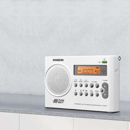 SANGEAN PR-D9W AM/FM/NOAA Alert Weather Radio with Public Alert Certification