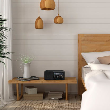 Sangean SG-118 AM/FM Bluetooth Wireless Radio with Walnut-Finish Cabinet