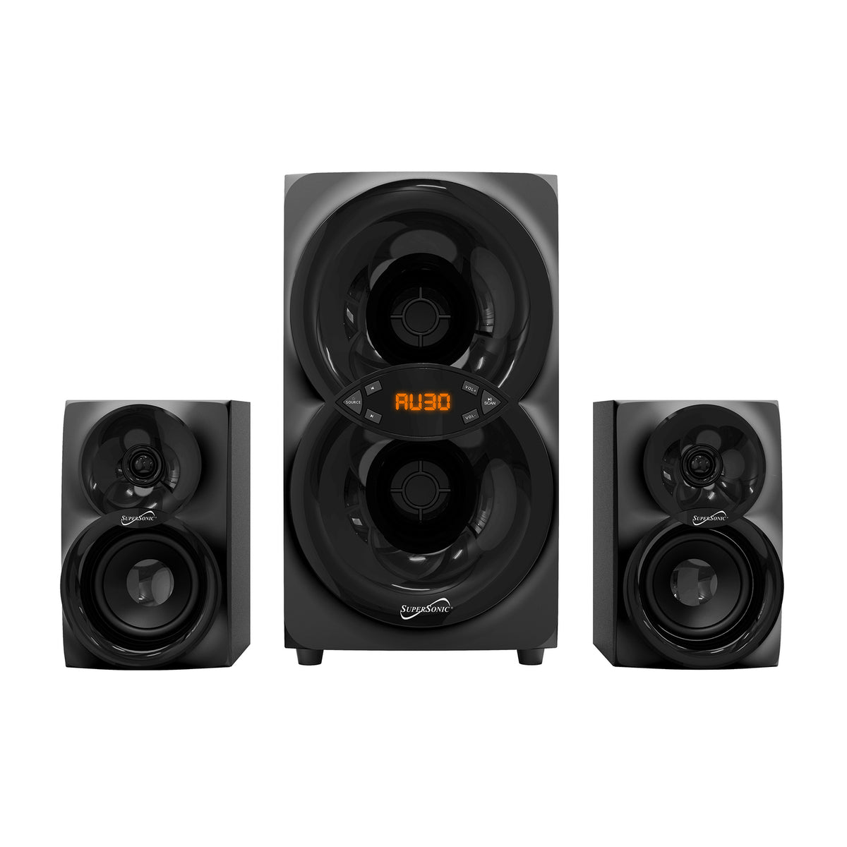 Supersonic SC-1136BT 2.1-Channel Multimedia Speaker System with Bluetooth