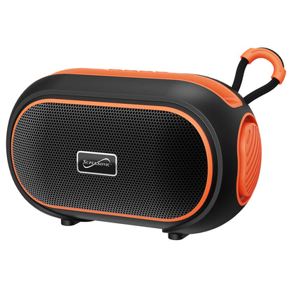 Supersonic SC-2334BT ORG Portable Bluetooth Speaker with FM Radio, USB and microSD Playback