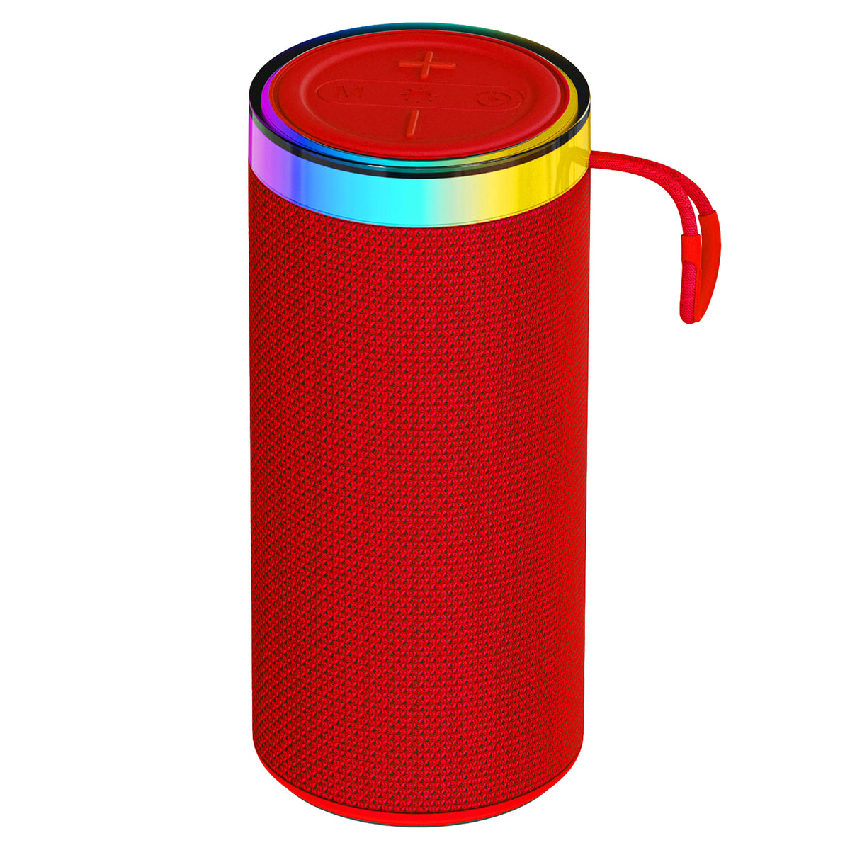 SuperSonic SC-2440BT RED Portable Bluetooth Speaker with LED Lights