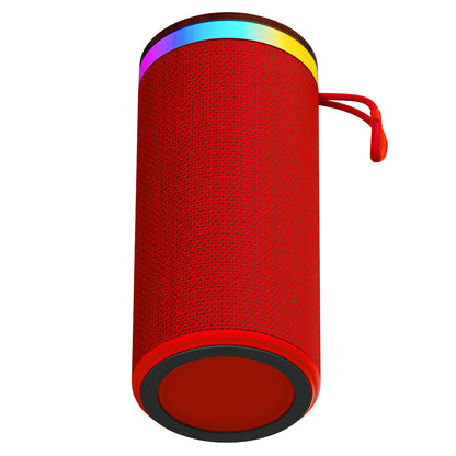 SuperSonic SC-2440BT RED Portable Bluetooth Speaker with LED Lights