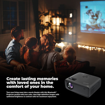 SUPERSONIC SC-282P Compact Bluetooth HD LED Projector with Full HD Support