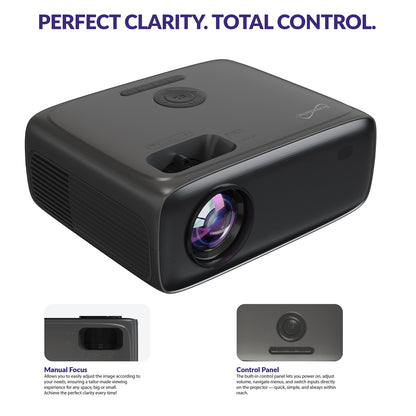 SUPERSONIC SC-282P Compact Bluetooth HD LED Projector with Full HD Support