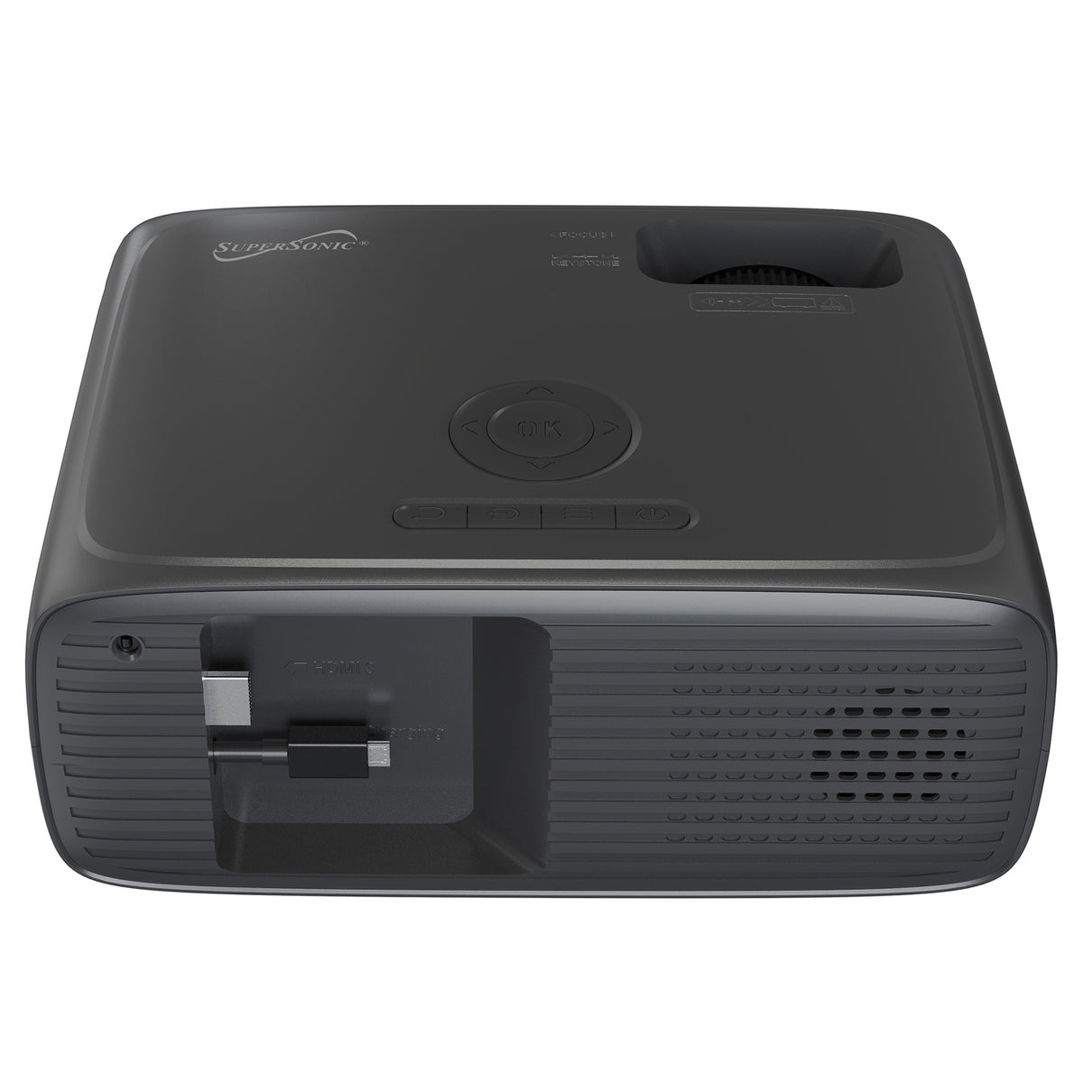 SUPERSONIC SC-282P Compact Bluetooth HD LED Projector with Full HD Support