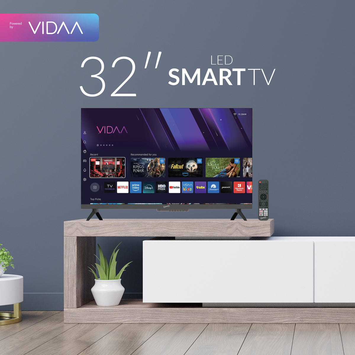 SuperSonic SC-3220VTV 32-Inch Smart LED TV with VIDAA, Wi-Fi, and HDMI
