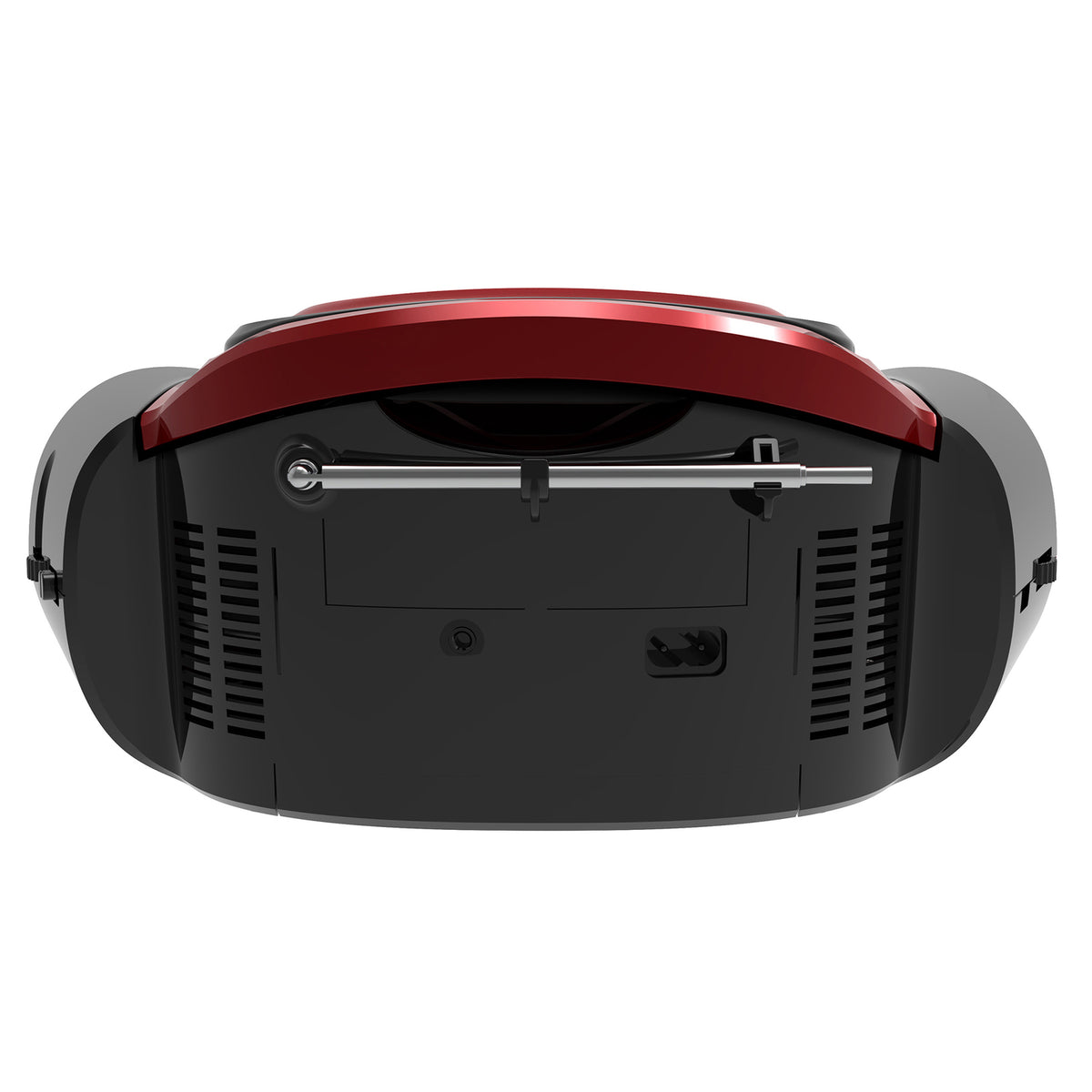 Supersonic SC-726BT Red Portable CD Boombox with Bluetooth, AM/FM Radio and Auxiliary Input