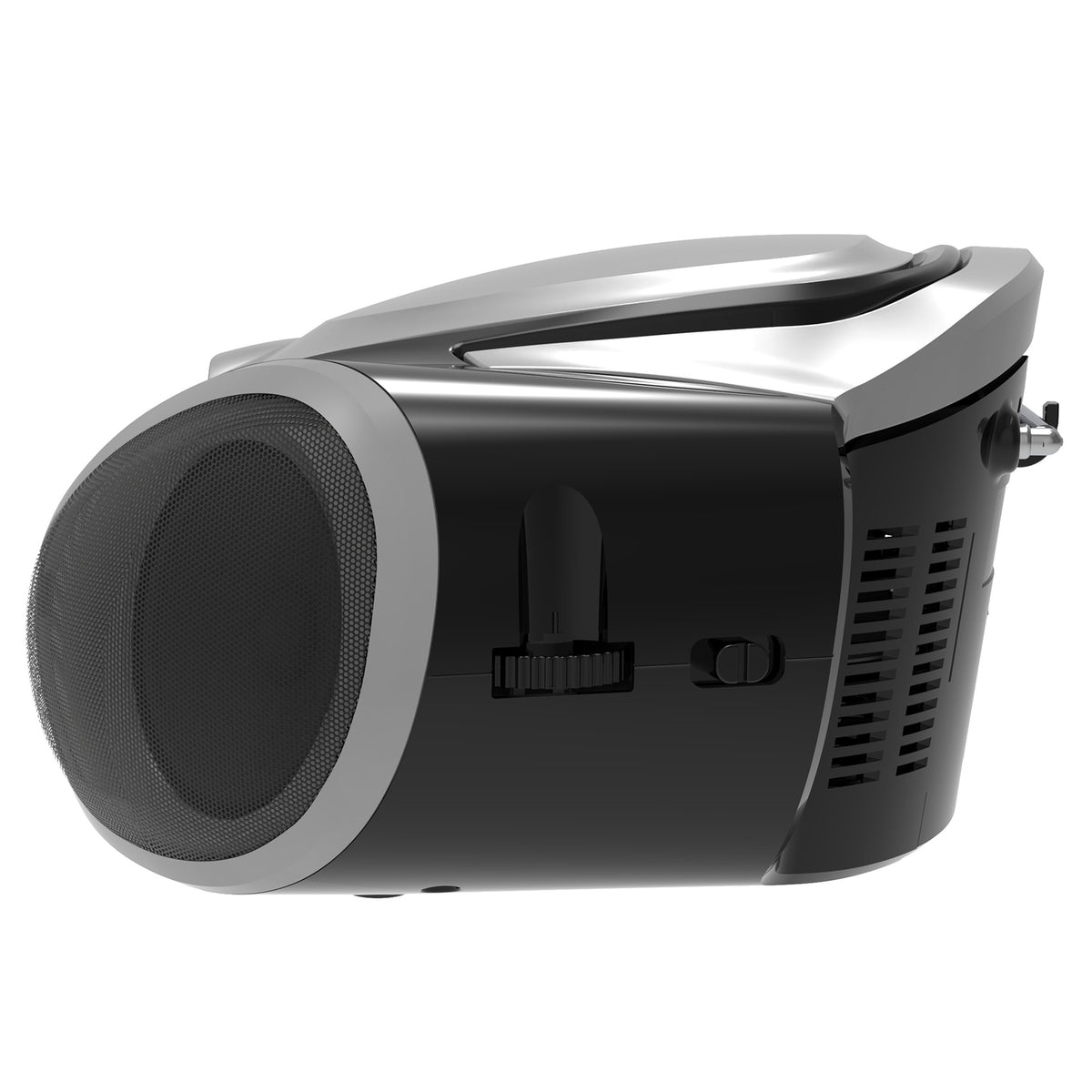 SUPERSONIC SC-726BT SLV Portable CD Boombox with Bluetooth, AM/FM Radio and Auxiliary Input