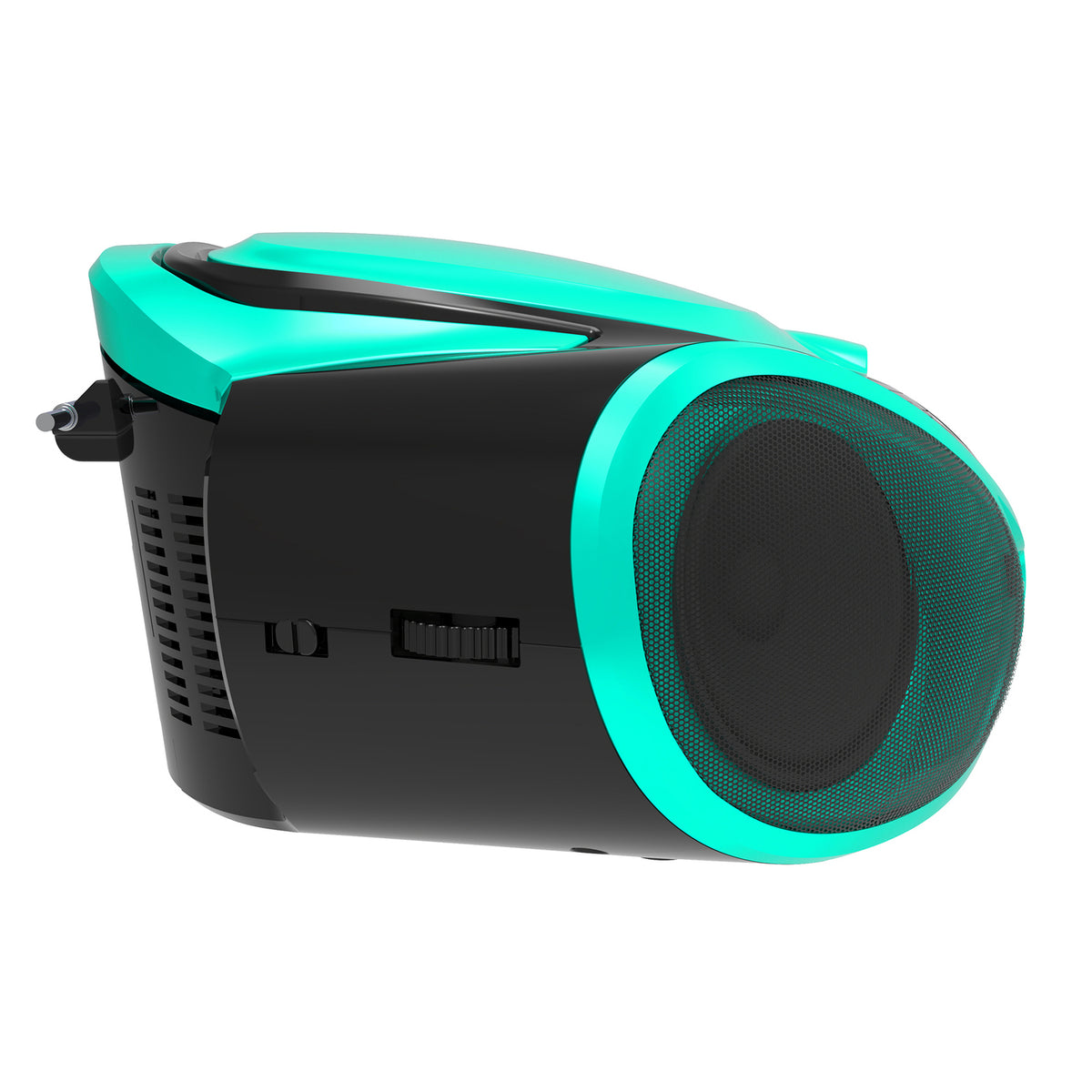 Supersonic SC-726BT Teal Portable CD Boombox with Bluetooth and AM/FM Radio