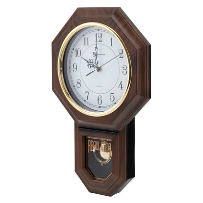 TIMEKEEPER 17-inch Wood Pendulum Wall Clock with Westminster Chime - Model 180WAGM