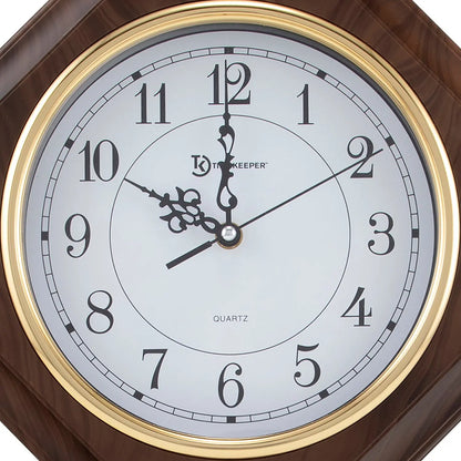 TIMEKEEPER 17-inch Wood Pendulum Wall Clock with Westminster Chime - Model 180WAGM