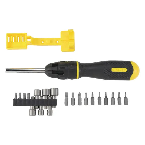 Stanley 20-Piece Multi Screwdriver Set with Storage Rack and Magnetic Bit Holder