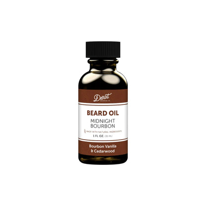 Detroit Grooming Co. Beard Oil – Midnight Bourbon Scent – Hydrating Beard Oil with Sweet Almond & Vitamin E – 1oz Atticus Goods