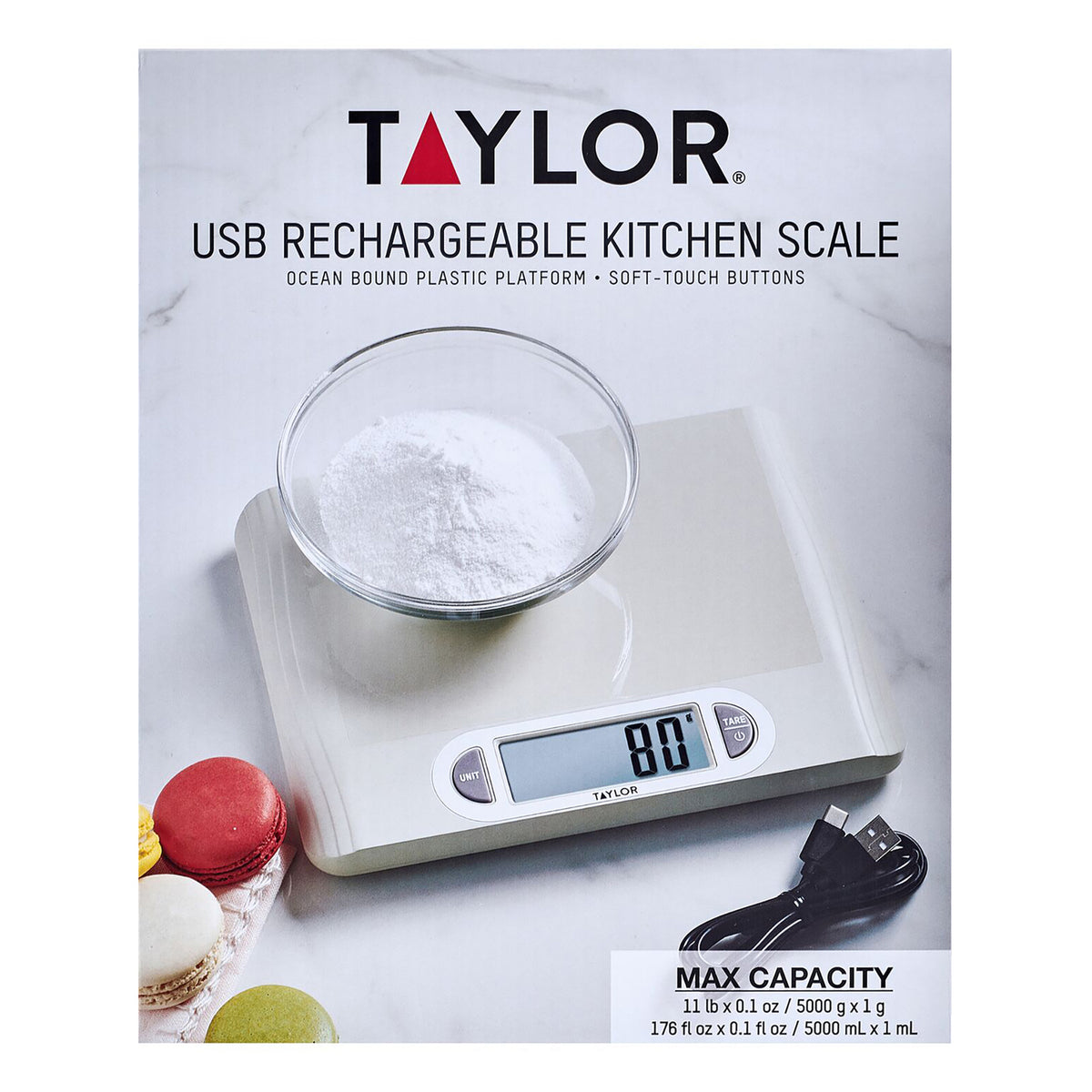 Taylor Precision Products USB-Powered Kitchen Scale 5315855