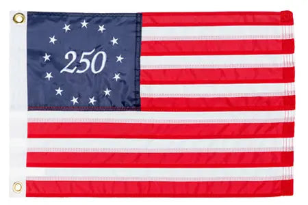 Taylor Made 12in x 18in 250 Years of Freedom American Flag