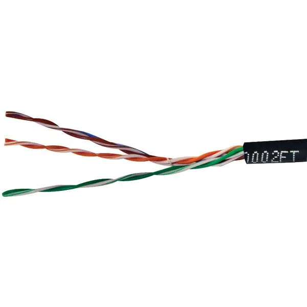 Vericom MBW5U-01440 CAT5E UTP CMR Ethernet Cable, 1000 ft Black