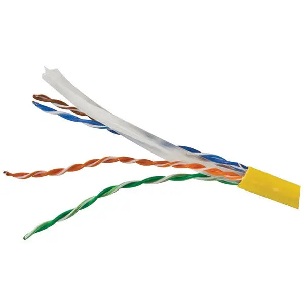 Vericom MBW6U-01445 CAT6 UTP CMR Ethernet Cable, 1000 ft, Yellow