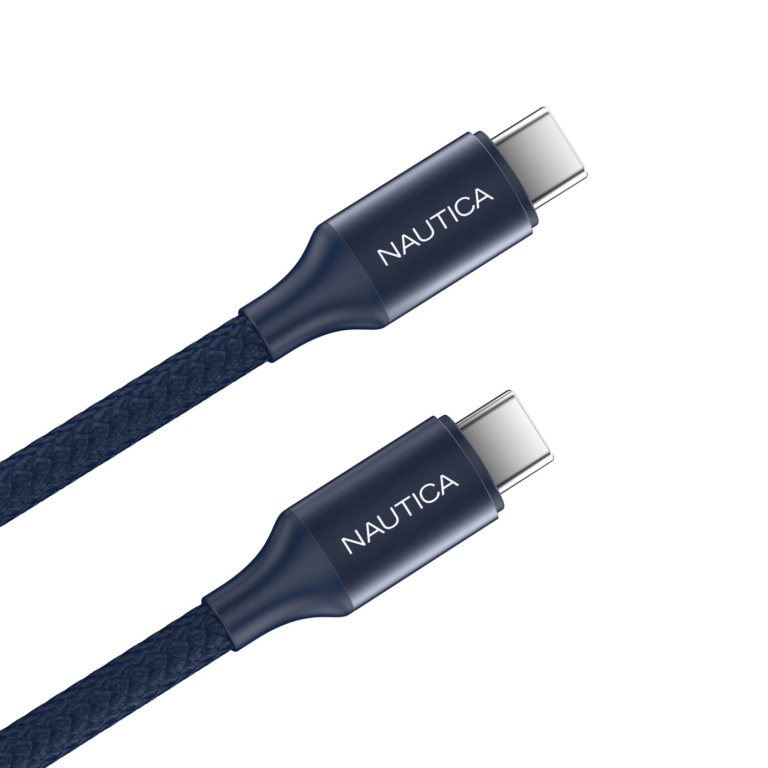 NAUTICA UCCCB17-01-04 4ft USB-C Charging and Data Cable - Navy 3-Pack