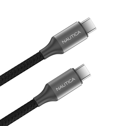 NAUTICA UCCCB17-03-04 4ft Black USB-C Charging and Data Cable (3-Pack)