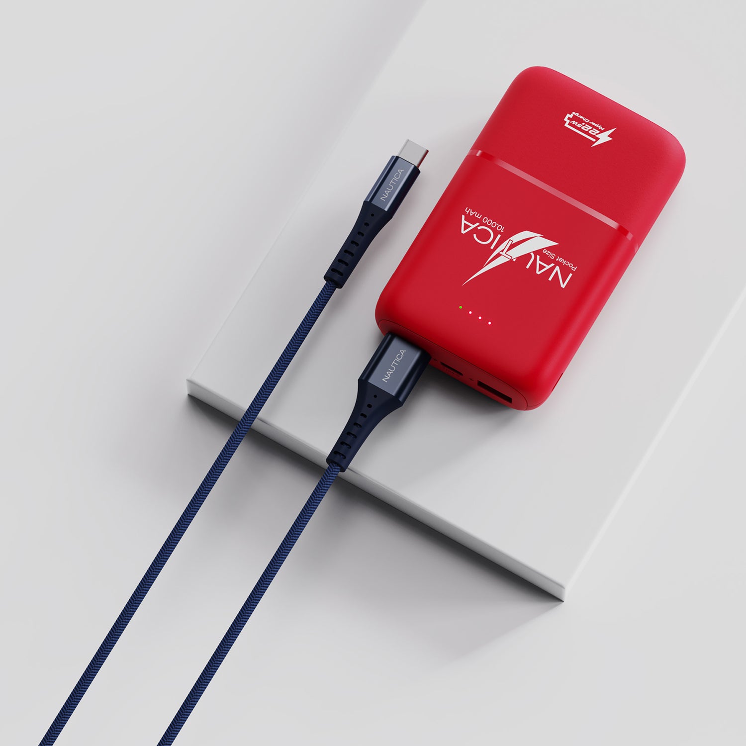 NAUTICA UCCCB02-01-04 4FT USB-A to USB-C Charging and Data Cable in Urban Navy