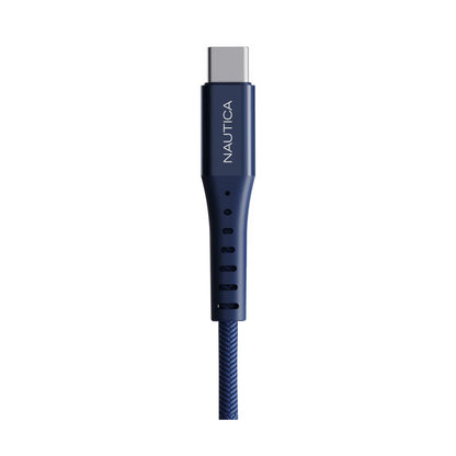 NAUTICA UCCCB02-01-04 4FT USB-A to USB-C Charging and Data Cable in Urban Navy