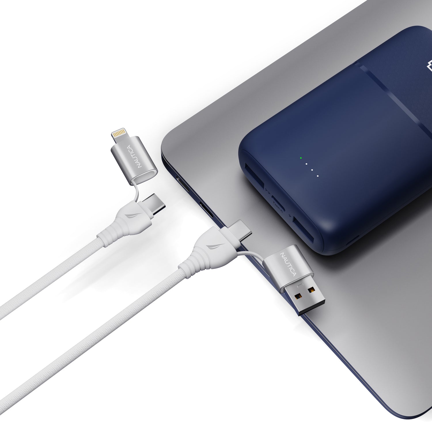 Nautica 4FT 4-in-1 Charging Cable UCCCB04-02-04 for Versatile Device Compatibility