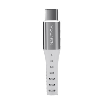 NAUTICA UCCCB10-02-04 4Ft USB-C Cable with LED Light and Fast Charging