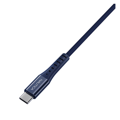 NAUTICA 60W 3-in-1 Charging Cable with USB-C to Lightning and Dual USB-C Connectors