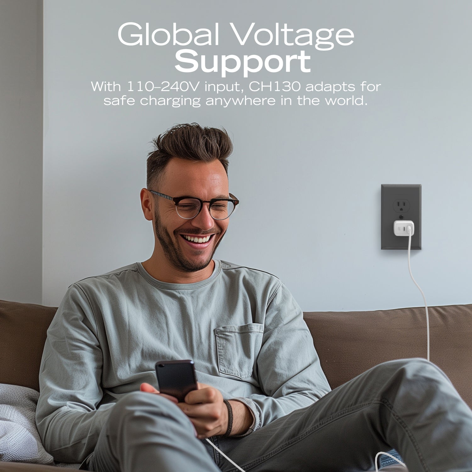 NAUTICA 30W USB-C Power Delivery and USB-A Quick-Charge 3.0 Wall Charger (Part Number UCCCH03-02)