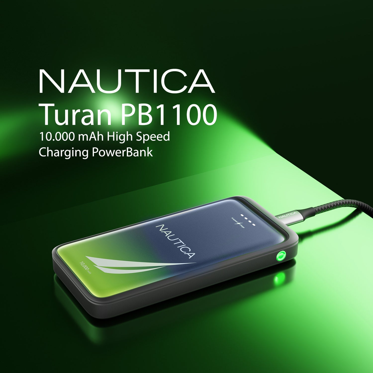 NAUTICA 10KMAH Turan Power Bank UCCPB07-03 with 22.5W USB-C PD Fast Charging
