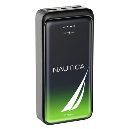 Nautica UCCPB08-03 20,000mAh Turan Power Bank with Fast Charging and Dual Ports