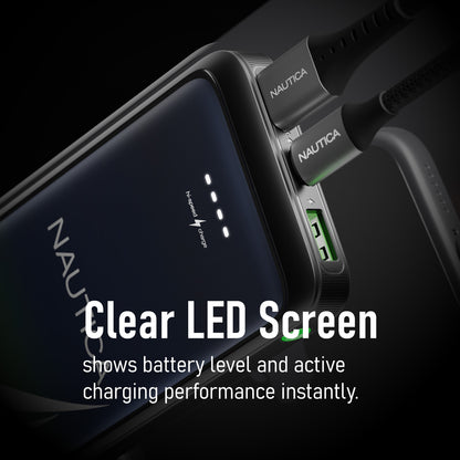 Nautica UCCPB08-03 20,000mAh Turan Power Bank with Fast Charging and Dual Ports