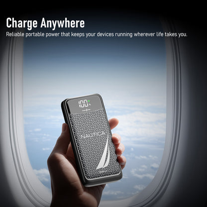 NAUTICA UCCPB11-03 20,000mAh Turbo Power Bank with Dual Output and LED Display