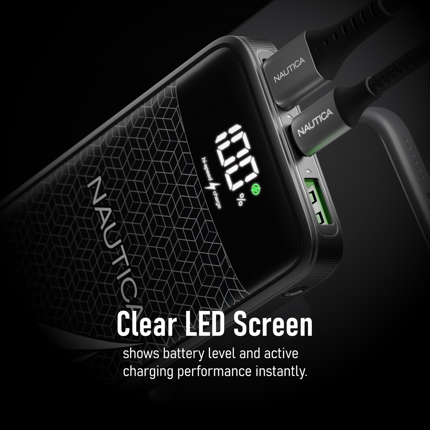 NAUTICA UCCPB11-03 20,000mAh Turbo Power Bank with Dual Output and LED Display
