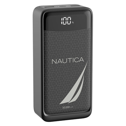 NAUTICA UCCPB12-03 30,000mAh Turbo Power Bank with Dual Charging and LED Display