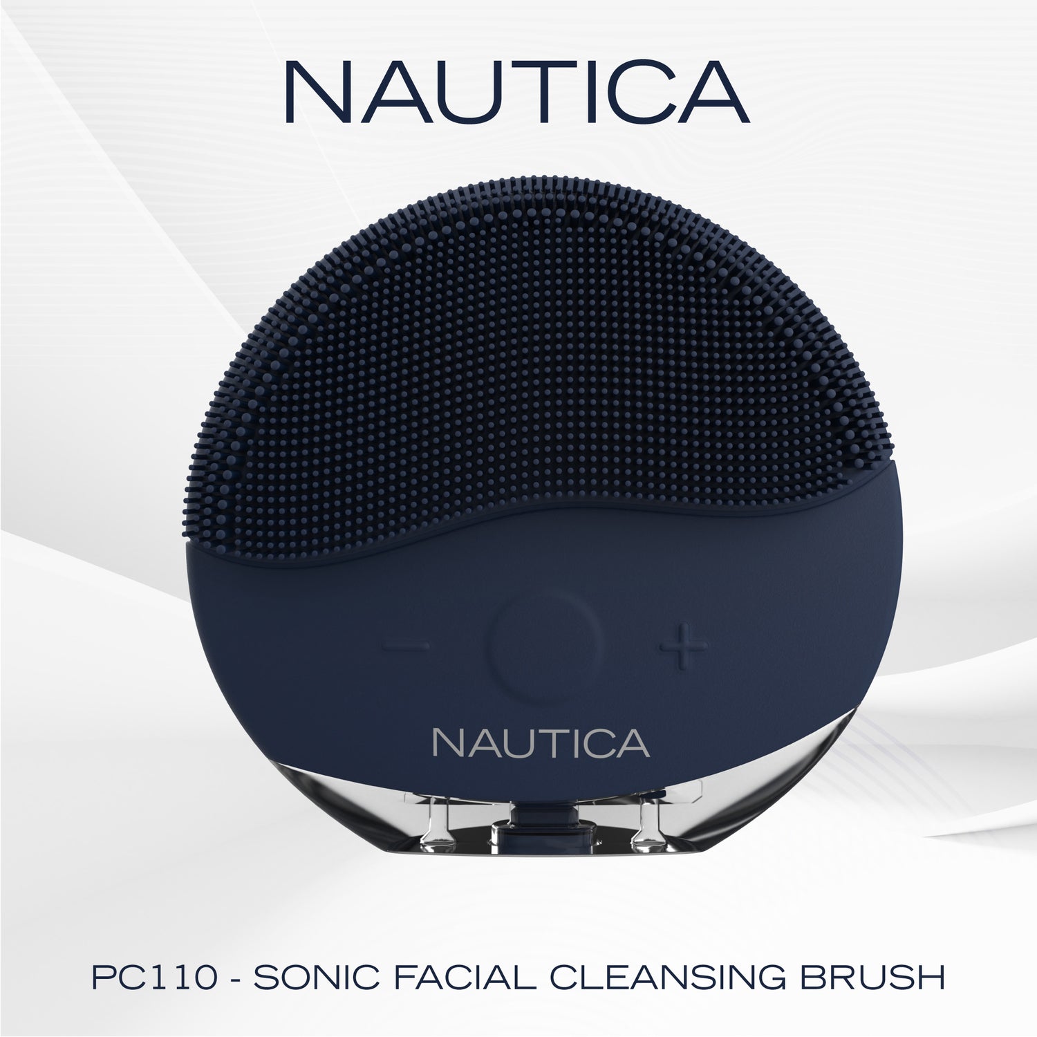 NAUTICA PC110 Sonic Facial Cleansing Brush with Night-Blue Ambient Light