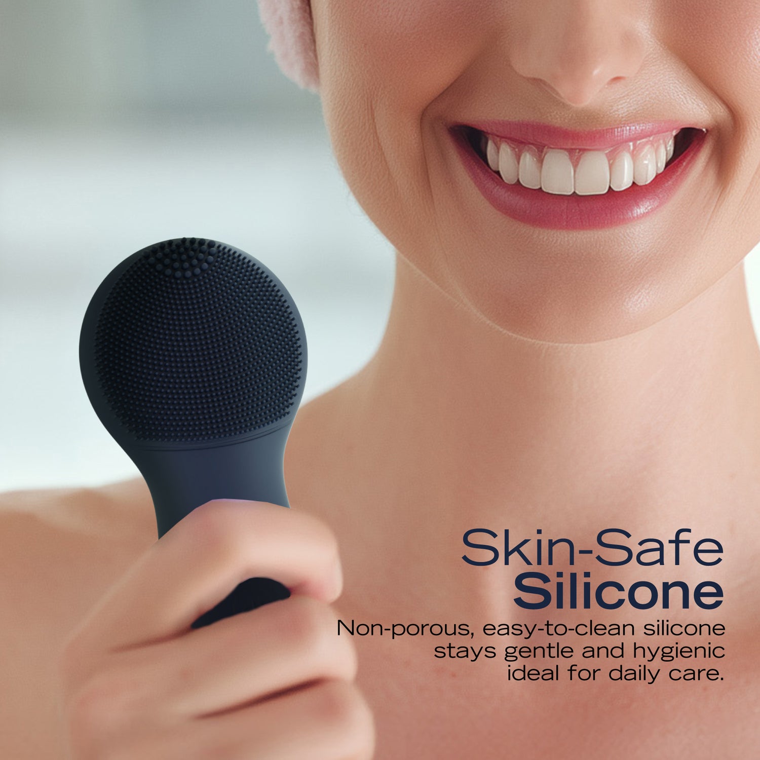 NAUTICA UCCPC03-01 PC130 Sonic Facial Cleansing Brush with Anti-Wrinkle Head and Night-Blue Ambient Light