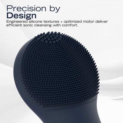 NAUTICA UCCPC03-01 PC130 Sonic Facial Cleansing Brush with Anti-Wrinkle Head and Night-Blue Ambient Light