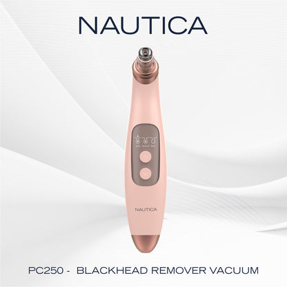 NAUTICA(R) Blackhead Remover VAC NUD - Portable Skin Purifier with Adjustable Suction Levels and Interchangeable Heads
