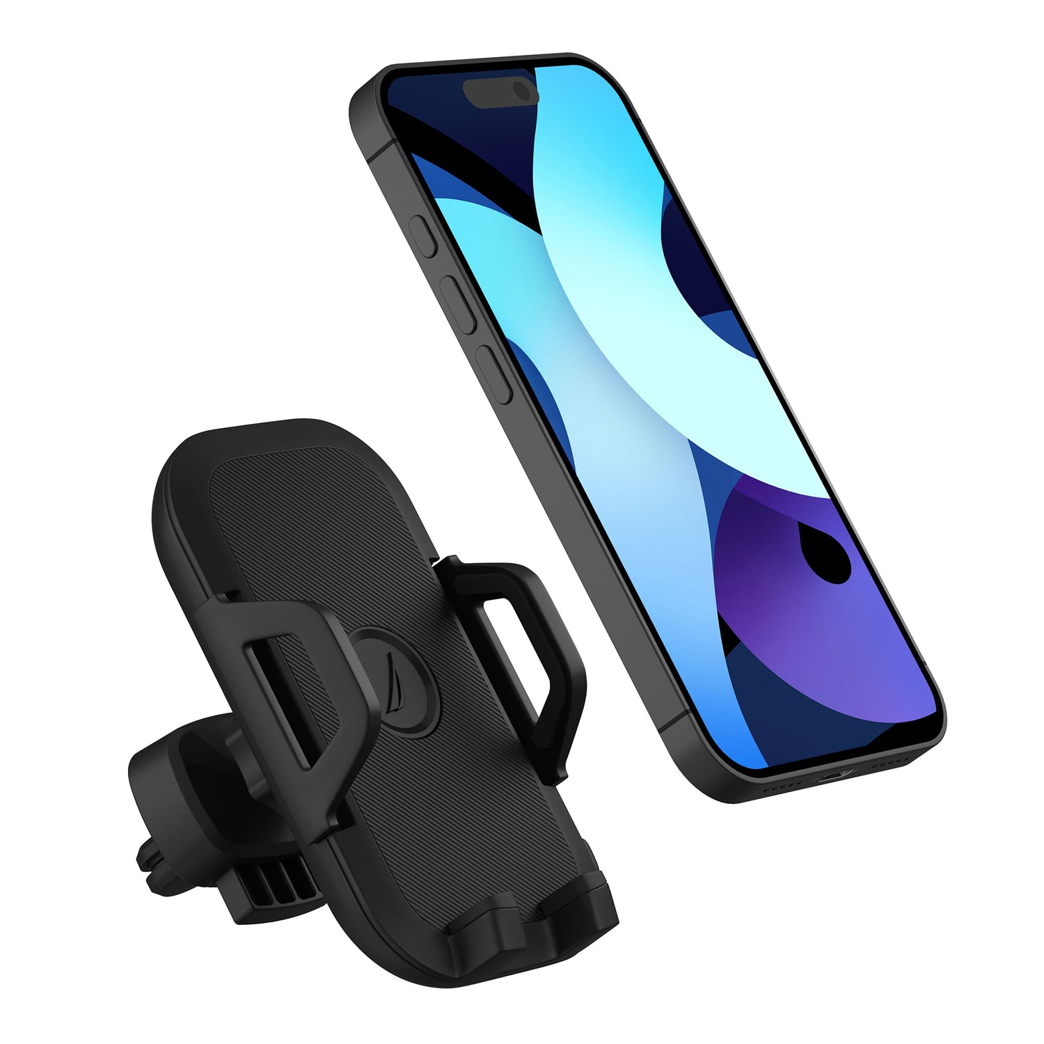 NAUTICA VNT Mount Phone Holder UCCPH02 – Urban Black, Secure Air-Vent Design with 360° Rotation for Car Dashboard and Air Vent Compatibility