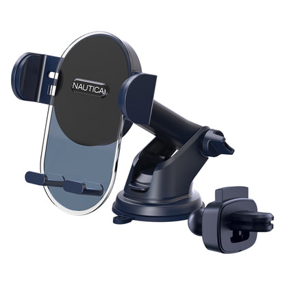Nautica UCCPH03 Uni Car Phone Holder - Urban Navy with 3-in-1 Mounting System and 360° Rotation