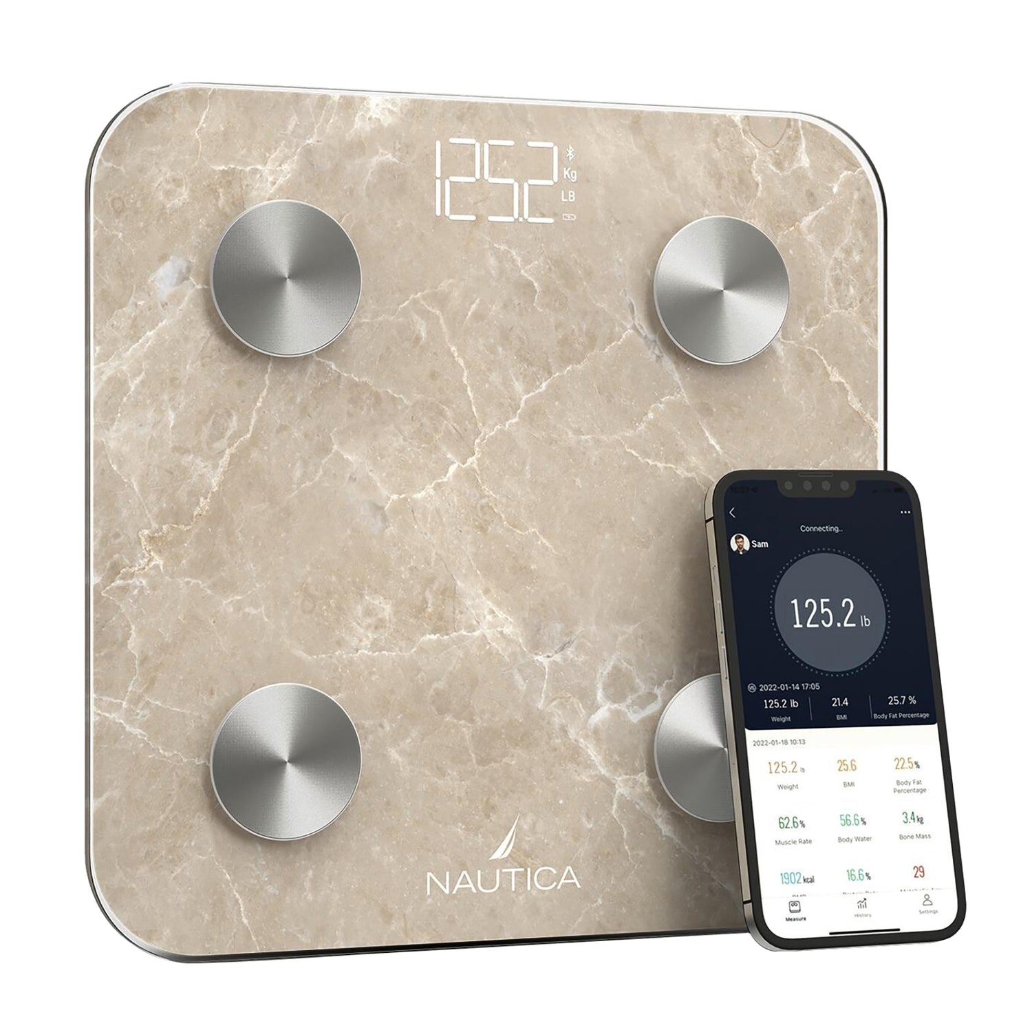 Nautica SMRT Body Scale with Body Tracker App and Bluetooth - Part UCCSC01-07