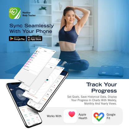 Nautica SMRT Body Scale with Body Tracker App and Bluetooth - Part UCCSC01-07