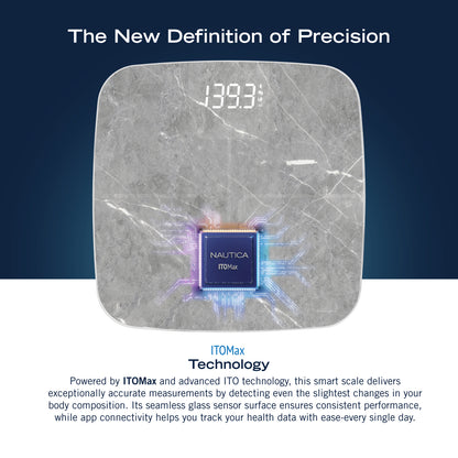 NAUTICA UCCSC02-11 Smart Body Scale with Bluetooth and Large LED Display