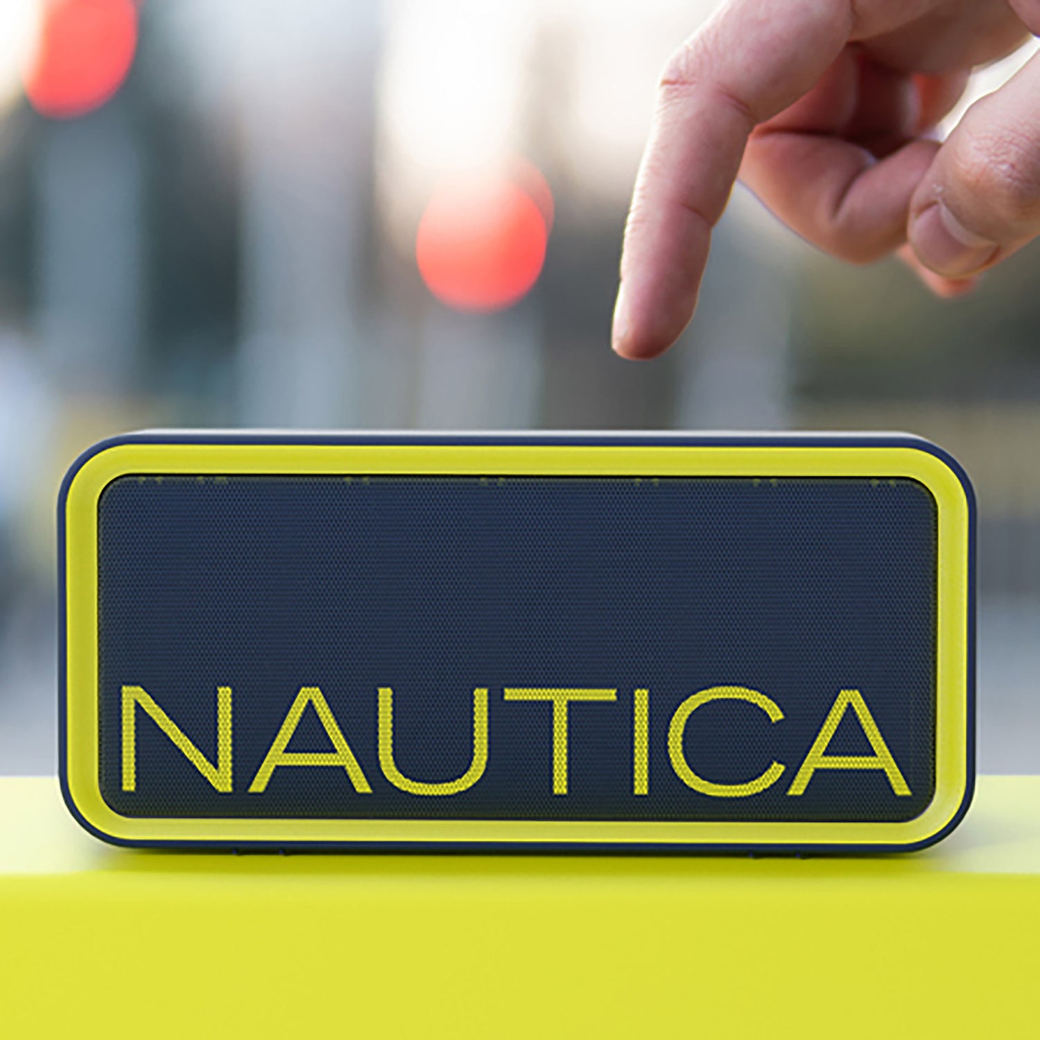 Nautica SP100 Wireless Bluetooth Speaker in Urban Navy with IPX5 Splashproof Protection