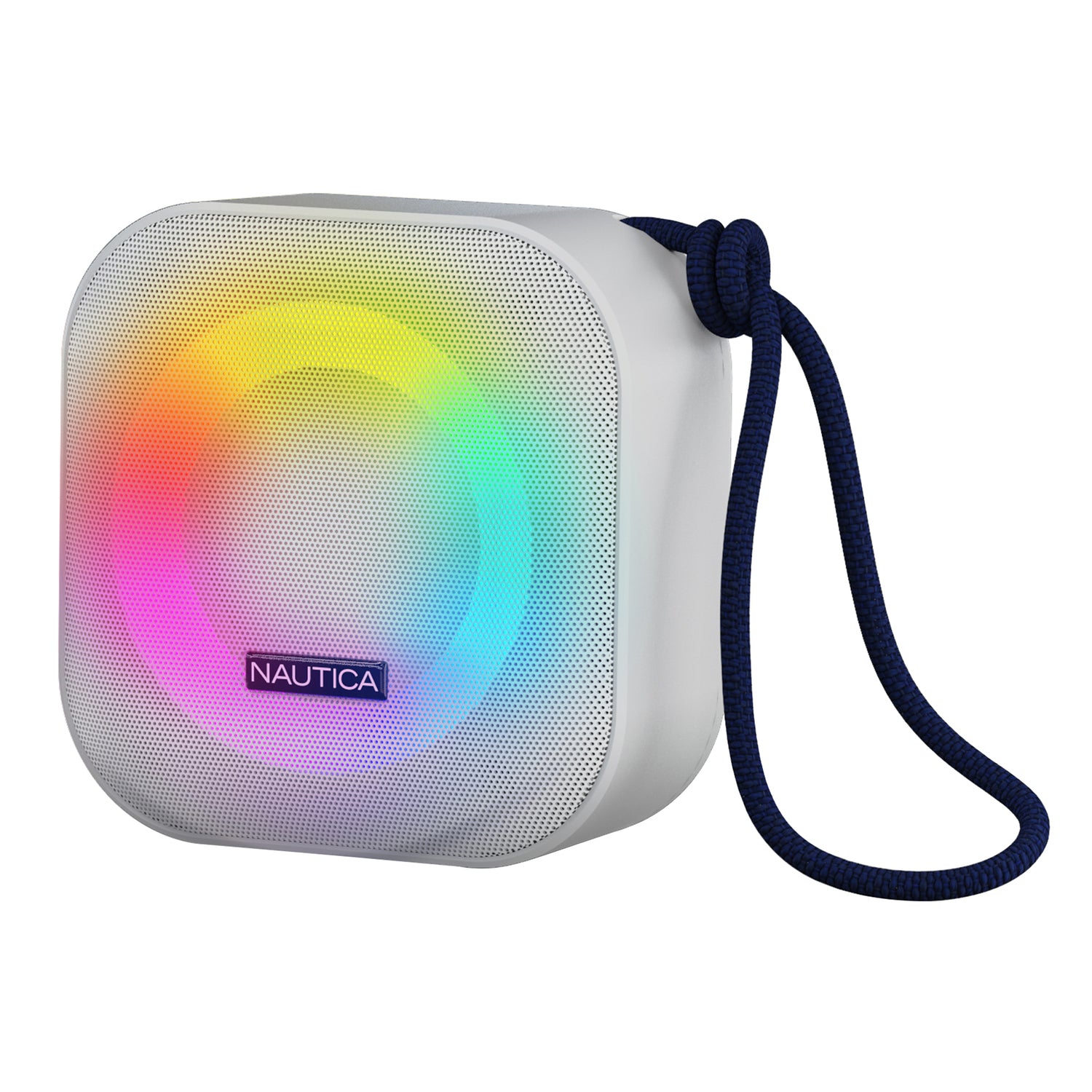Nautica SP400 WRLS Urban White Bluetooth Portable Speaker with Passive Subwoofer and Ambient Lighting
