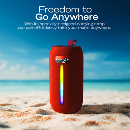NAUTICA SP600 WRLS Urban NVR Bluetooth Portable Speaker with LED Mood Lighting and IPX5 Splashproof Design
